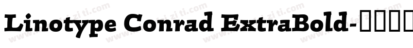 Linotype Conrad ExtraBold字体转换